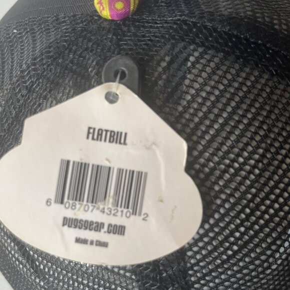 Pugs Baseball Hat Old School Music Cassette Tape Deck Flat Bill Mesh New - Picture 9 of 13